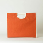 Wide Tote 210 // Waxed Canvas (Charcoal)