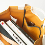 Wide Tote 210 // Waxed Canvas (Charcoal)