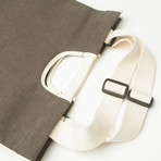 Wide Tote 210 // Waxed Canvas (Charcoal)