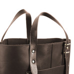 Hansen Tote // Leather (Dark Brown)