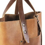 Hansen Tote // Leather (Dark Brown)