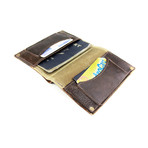 Passport Wallet (Brown + Tan)