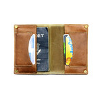 Passport Wallet (Brown + Tan)