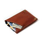 Thin Rivet Wallet // Leather (Brown)