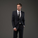 Versace Italian Wool Suit // Dark Blue Pinstripe (Euro: 48)