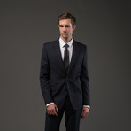 Versace Italian Wool Suit // Dark Blue Pinstripe (Euro: 48)