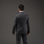 Versace Italian Wool Suit // Silver Pinstripe (Euro: 52)