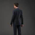 Versace Italian Wool Suit // Blue Herringbone (Euro: 48)