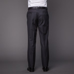Versace Italian Wool Suit // Dark Brown Pinstripe (Euro: 50)