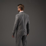 Versace Italian Wool Suit // Pastel Grey Pinstripe (Euro: 52)