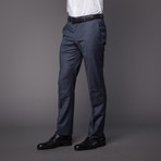 Versace Italian Wool Suit // Blue Herringbone (Euro: 48)