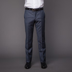 Versace Italian Wool Suit // Blue Herringbone (Euro: 48)