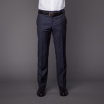 Versace Italian Wool Suit // Dark Blue Pinstripe (Euro: 48)