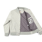 BLC // B Wool Stadium Jacket // Grey (M)