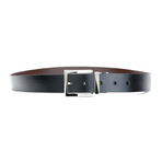 Versace Leather Resizeable & Reversible Belt I // Black & Brown