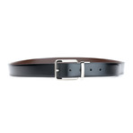 Versace Leather Resizeable & Reversible Belt II // Black & Brown