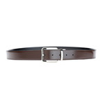 Versace Leather Resizeable & Reversible Belt II // Black & Brown