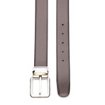 Versace Leather Resizeable & Reversible Belt II // Black & Brown