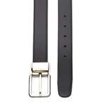 Versace Leather Resizeable & Reversible Belt II // Black & Brown