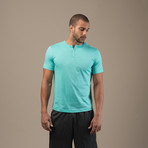 Pima Cotton Henley // Turquoise (M)