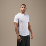 Spenglish Basic Henley // White (L)