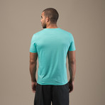 Pima Cotton Crew Tee // Turquoise (XL)