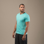 Pima Cotton Crew Tee // Turquoise (S)