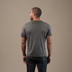 Solid V-Neck // Black (2XL)