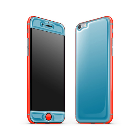 Glow Gel Combo for iPhone 6 // Electric Blue & Neon Red
