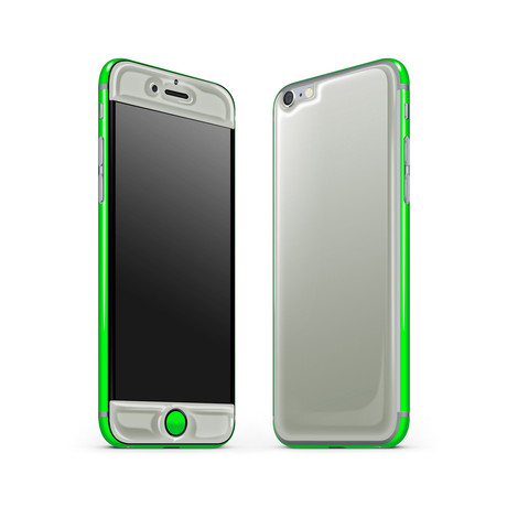 Glow Gel Combo // Steel Ash + Neon Green // iPhone 6/6S