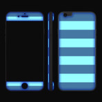 Glow Gel Combo for iPhone 6 // Nautical Striped & Neon Yellow
