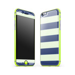 Glow Gel Combo for iPhone 6 // Nautical Striped & Neon Yellow