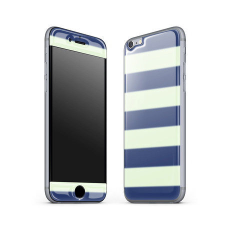 Glow Gel Skin // Nautical Striped // iPhone 6/6S