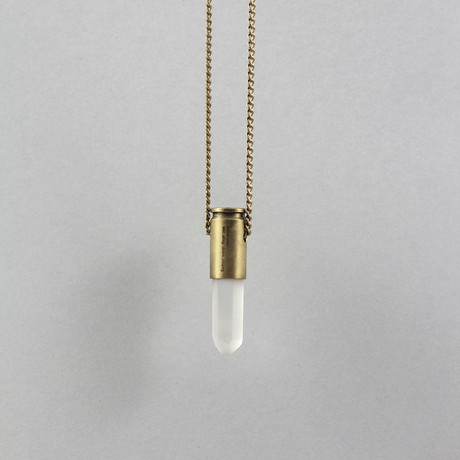 Bullet Necklace // Crystal