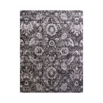 Hand-Knotted Texture Pattern Wool/Art Silk // Gray (2'L x 3'W)