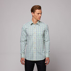 Mughal Button Up Shirt // Cream + Green Check (US: 15R)