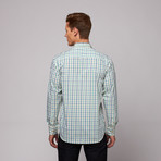 Mughal Button Up Shirt // Cream + Green Check (US: 15R)