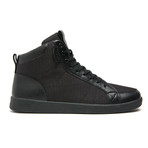Clae // Russell // Black Leather Nylon Canvas  (US: 11)