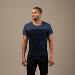 Billy 2 Tone Tee // Navy (S)