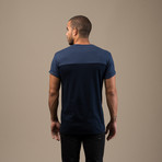 Billy 2 Tone Tee // Navy (S)
