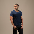 Billy 2 Tone Tee // Navy (S)