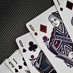 2-Deck Set // Artifice Purple & White Playing Cards