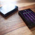 2-Deck Set // Artifice Purple & White Playing Cards