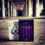 2-Deck Set // Artifice Purple & White Playing Cards