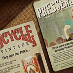 2-Deck Set // Bicycle Vintage 1800 & Pressers Playing Cards