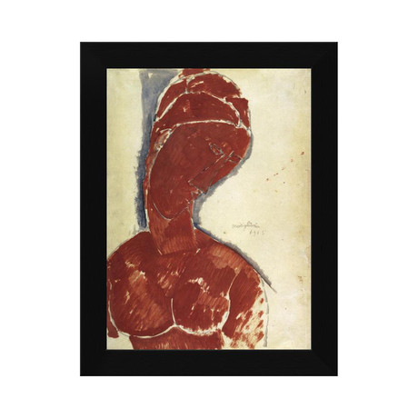 Portrait In Red // Framed (14"L x 18"H)