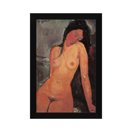 The Seated Nude // Framed (16"L x 24"H)