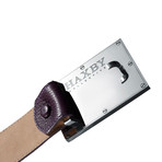 Italian Calfskin Belt // Plum (28-29" Waist)