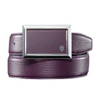 Italian Calfskin Belt // Plum (28-29" Waist)