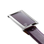 Italian Calfskin Belt // Plum (28-29" Waist)